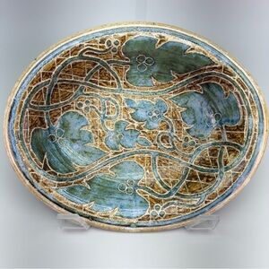 Vintage Glasfryn Pottery Etched Ceramic Bowl